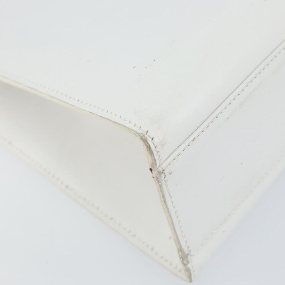 GUCCI Hand Bag Leather White Gold 001 2122 1773 Auth 146899 - Picture 16 of 16